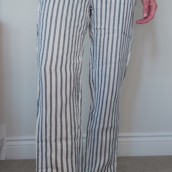Sympli Linen Striped Pant Navy XSmall - Picture 5 of 6